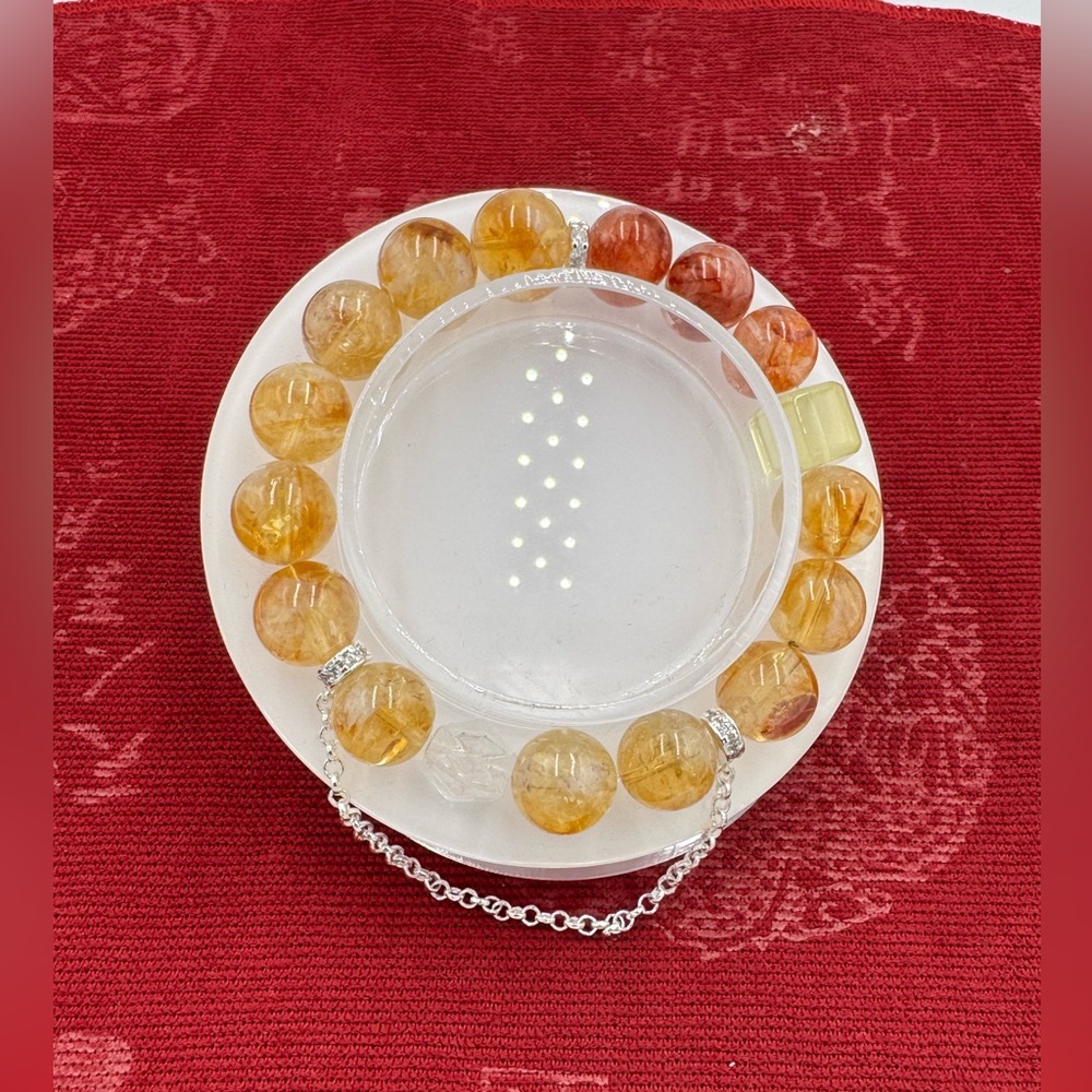 Chic Gold and Silver Beaded Bracelet